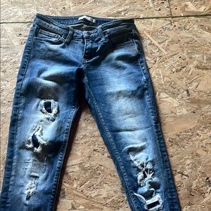 Daytrip Blue Skinny Distressed Jeans